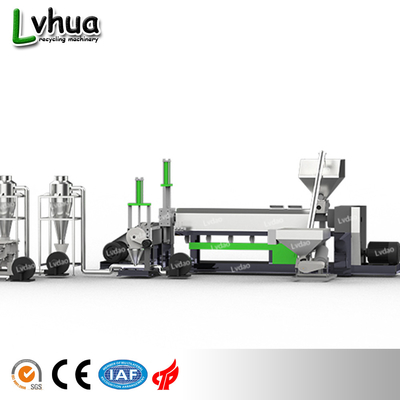 Güç 30-15kw PVC tekg vidalı ekstruder ve pelet hattı LDP 200-250kg / h