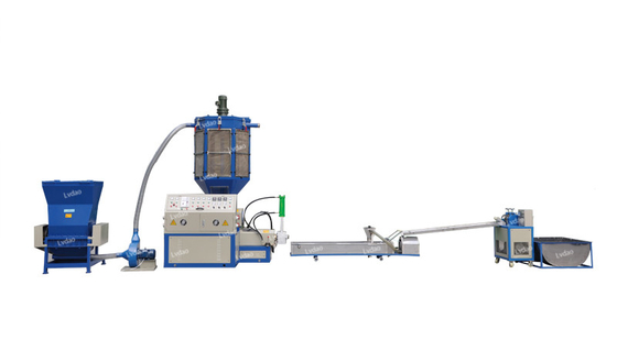 100 - 150kg / H Plastik Geri Dönüşüm Makinası Plastik Ekstrüzyon Makinesi Otomatik Tip