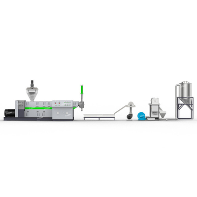 180-220 kg / saat Mavi Renk Pet Şişe Pul Geri Dönüşüm Makinası Yüksek Verimli pet Peletleme Makinesi
